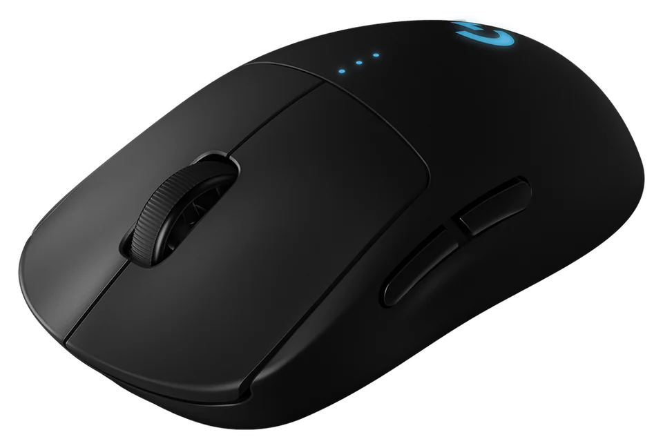 黑色罗技 G PRO WIRELESS 鼠标